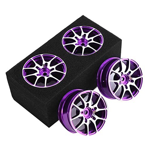 Watlsuz Metallfelgennabe Universal f¨¹r 1/10 RC On-Road Car Drifting 94123 94122 FW06 TT01 TT02, Lila von Watlsuz