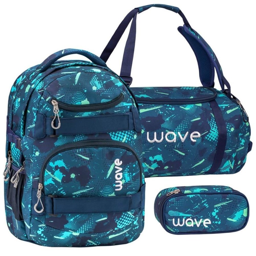 Wave Schulrucksack Set FANTASY 3teilig mit Sporttasche und Schlamper von Wave