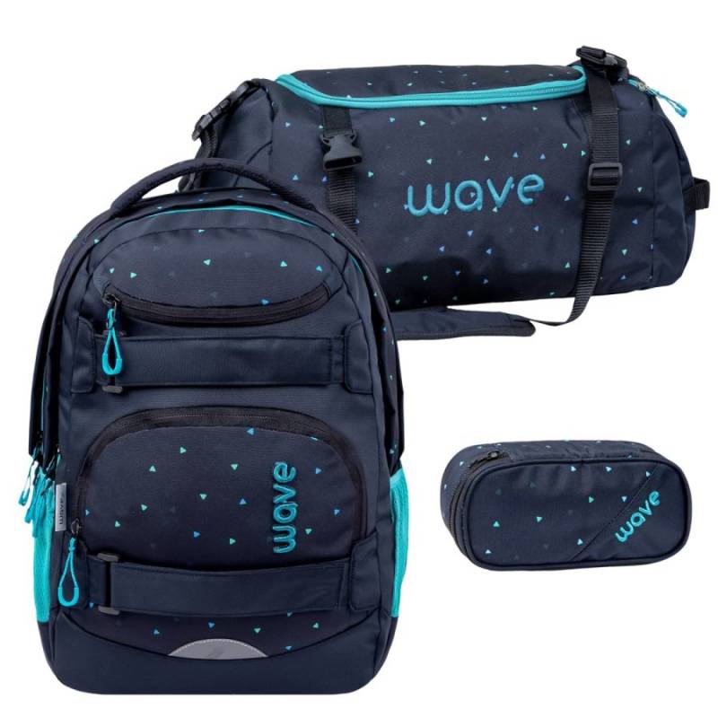 Wave Schulrucksack Set "Infinity Move" 3tlg. Dots Aurora von Wave