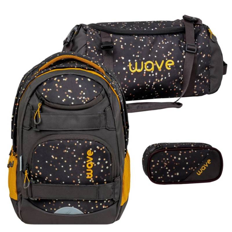 Wave Schulrucksack Set "Infinity Move" 3tlg. Dots Sand von Wave