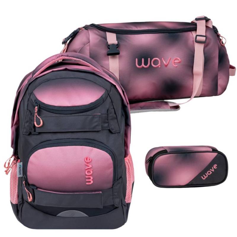 Wave Schulrucksack Set "Infinity Move" 3tlg. Gradient Pinky von Wave