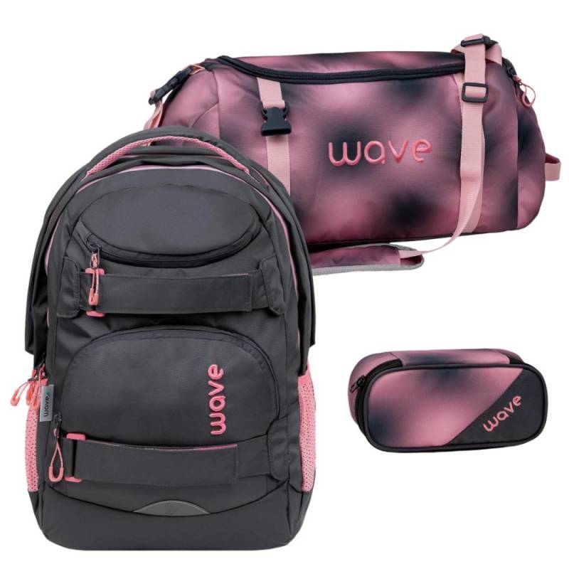 Wave Schulrucksack Set "Infinity Move" 3tlg. Pinky von Wave