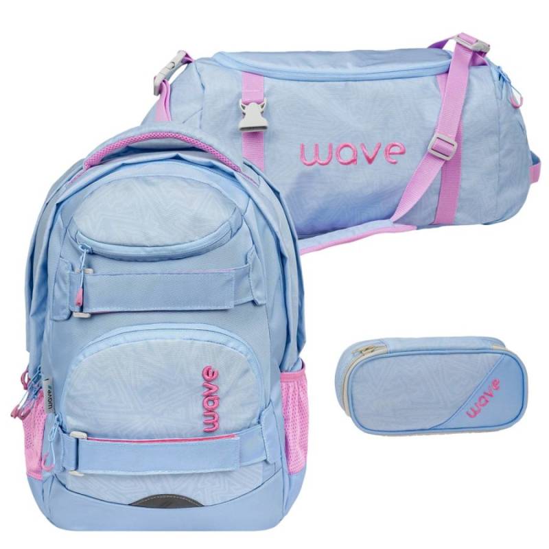 Wave Schulrucksack Set "Infinity Move" 3tlg. Waves Lavender von Wave