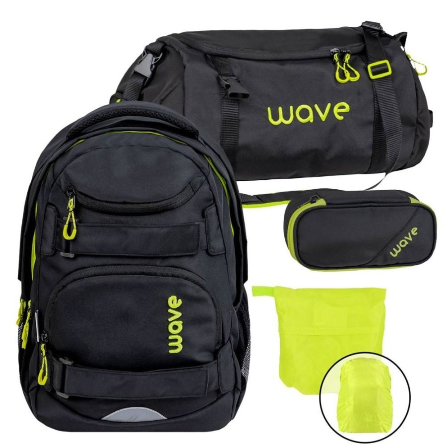 Wave Schulrucksack Set Infinity Move "Bold" mit Regenschutz von Wave