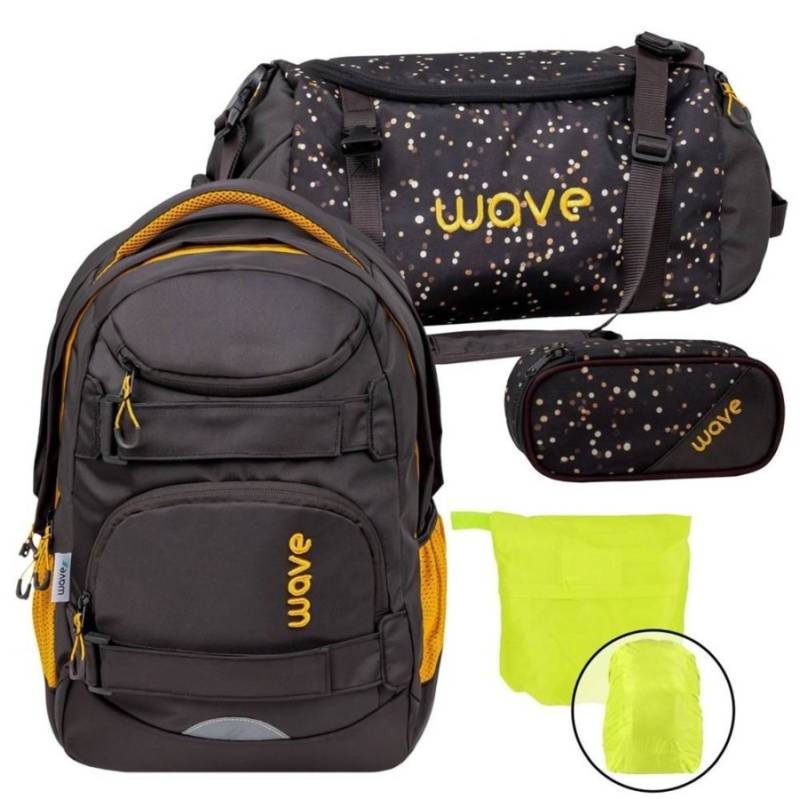 Wave Schulrucksack Set Infinity Move "Sand" mit Regenschutz von Wave