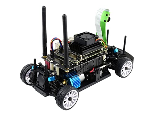 Waveshare JetRacer Pro AI Kit, High Speed AI Racing Robot Powered by Jetson Nano, Include Official Jetson Nano Developer Kit (B01) (NOT Support Nano 2GB) von Waveshare