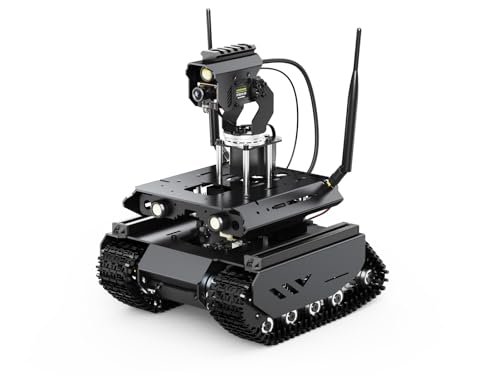 Waveshare UGV Beast Open-Source Off-Road Tracked AI Robot Complete Set(with Jetson Orin Nano 4GB Kit), Dual Controllers, with Multi-Functional Driver Board & 360° Flexible Omnidirectional Pan-Tilt von Waveshare