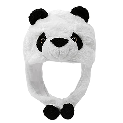 Cartoon-Tier-Panda-Hut, Kopfbedeckung, winddicht, warm, für Halloween, Cosplay, Jungen, Mädchen, Kinder, Erwachsene von Wayfadacc