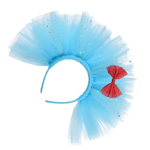 Wayfadacc Blaues Netz-Stirnband mit Schleife, für Kinder, Buch-Thema, Schule, Event, Halloween, Cosplay und Verkleidungsparty, Kopfzubehör Wayfadacc Blaues Netz-Stirnband mit Schleife, für Kinder, Buch-Thema, Schule, Event, Halloween, Cosplay und Verkleidungsparty, Kopfzubehör von Wayfadacc