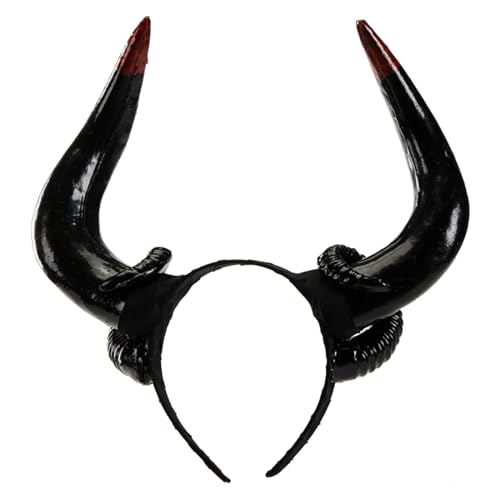 Wayfadacc Handgefertigte Geweih-Horn-Stirnbänder für Mädchen, Cosplay, Kopfbedeckung, Geweih, Horn, Pelzanzug, Maskeraden, Halloween, Cosplay, Party von Wayfadacc