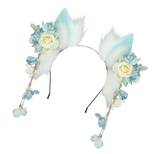 Wayfadacc Plüsch Katzen Wolf Ohren Stirnband für Anime Cosplay mit Gummiband Kostüm Haarband Mode Haarschmuck Anime Katzen Ohren Haarband Wayfadacc Plüsch Katzen Wolf Ohren Stirnband für Anime Cosplay mit Gummiband Kostüm Haarband Mode Haarschmuck Anime Katzen Ohren Haarband von Wayfadacc