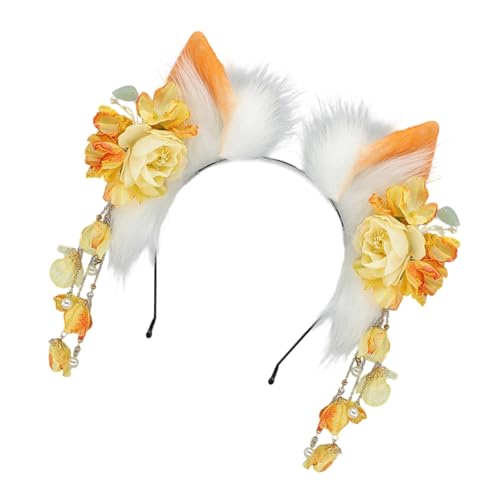 Wayfadacc Plüsch Katzen Wolf Ohren Stirnband für Anime Cosplay mit Gummiband Kostüm Haarband Mode Haarschmuck Anime Katzen Ohren Haarband Wayfadacc Plüsch Katzen Wolf Ohren Stirnband für Anime Cosplay mit Gummiband Kostüm Haarband Mode Haarschmuck Anime Katzen Ohren Haarband von Wayfadacc