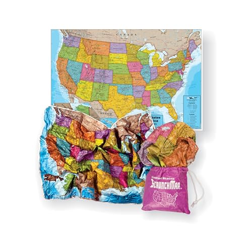 Usa Scrunchmap von Waypoint Geographic