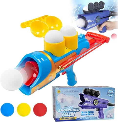 Snow Toys for Kids,Snowball Blaster Gun,Snowball Launcher Gun, Snowball Shooter, Snowball Maker, Snowball Maker Kit, Winter Outdoor Toys, Snow Games Christmas Party (Colour) von Wbietu