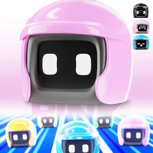 Wbietu Poki Auto Roboter, Interaktiver Roboter, Interaktiver Robo für Auto, Niedlicher Helm Auto Spielzeug, Auto Partner Roboter Helm, Vollgepackt mit Animationen und Sensoren, Fahren Interaktive von Wbietu