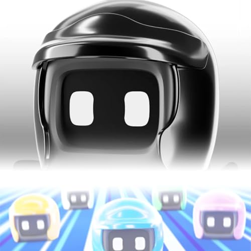 Wbietu Poki Auto Roboter, Interaktiver Roboter, Interaktiver Robo für Auto, Niedlicher Helm Auto Spielzeug, Auto Partner Roboter Helm, Vollgepackt mit Animationen und Sensoren, Fahren Interaktive von Wbietu