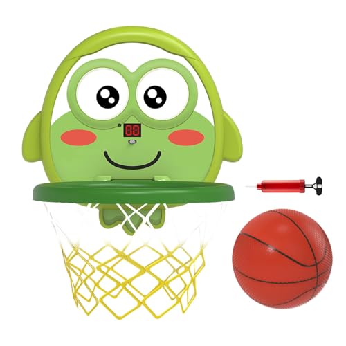 Badewannen-Basketballkorb | Saugnapf-Basketballkorb | Lustiges Wasserspielzeug | Mehrzweck-Duschspielzeug | Fesselndes Badezimmer-Sportspielzeug für Kinder | Vielseitiges Basketball-Spielzeugset für B von Wcybym