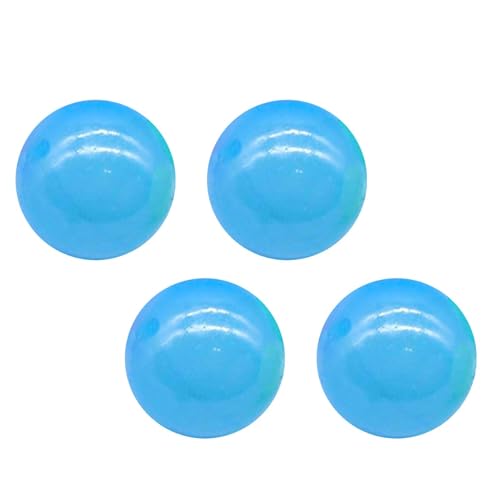 Klebeball, leuchtende Deckenbälle, werfendes sensorisches Zappelspielzeug, 4er-Pack, leuchtet bei Dunkelheit, 4,5 cm, ideal zum Stressabbau für Kinder und Erwachsene zu Hause oder bei der Arbeit von Wcybym