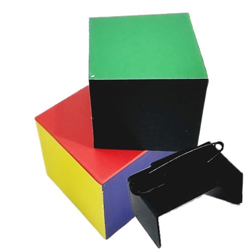 Magic Props | Abgeflachter Würfel | Magic Cube Illusion | Stage Magic Props | Singular Clone Cube | Witz Streich Spielzeug Bühnensachen Magic Show Tools für Erwachsene Anfänger von Wcybym