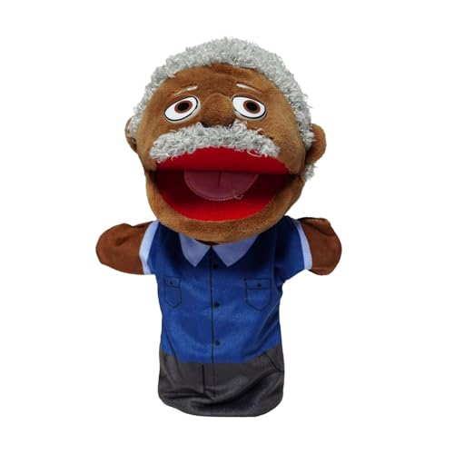 Puppet Toy | Hand Puppet Toy | Plush Toys | Puppet Show Toys | Interactive Play Toys | Black People Family Wide Mouth Grandparents Mom and Dad Puppet Show Toys for Boys Girls von Wcybym