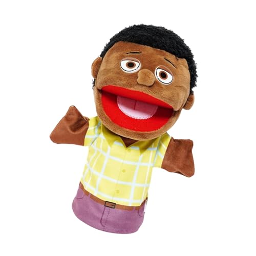 Puppet Toy | Hand Puppet Toy | Plush Toys | Puppet Show Toys | Interactive Play Toys | Black People Family Wide Mouth Grandparents Mom and Dad Puppet Show Toys for Boys Girls von Wcybym