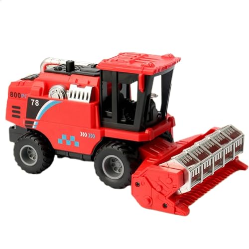 Technisches LKW-Spielzeug | Bau-Harvester-Modellauto-Spielzeug | Reibungsbetriebenes Bauernhof-Spielzeugauto | LKW-Spielzeug im Mähdrescher-Stil | Vielseitige Spielzeuglastwagen für und Mädchen von Wcybym