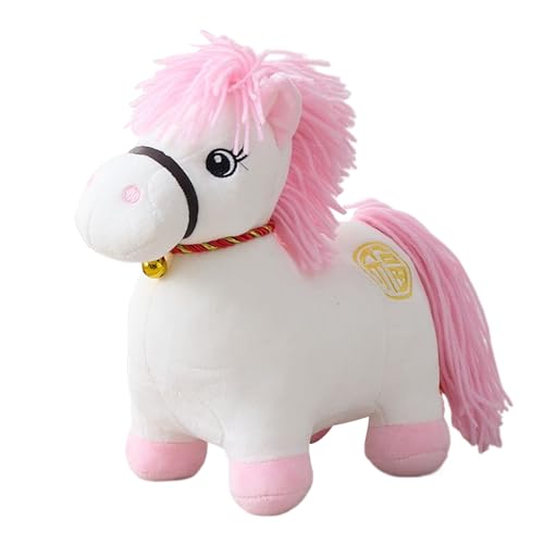 Wcybym Plüschpferd Maskottchenpuppe, süßes gefülltes Tier, 22 cm, Jahr des Pferdes Plüsch, verheißungsvolles Spielzeug, chinesisches Neujahr Frühlingsfestival, für Sofa Car Nursery Schlafzimmer Wcybym Plüschpferd Maskottchenpuppe, süßes gefülltes Tier, 22 cm, Jahr des Pferdes Plüsch, verheißungsvolles Spielzeug, chinesisches Neujahr Frühlingsfestival, für Sofa Car Nursery Schlafzimmer von Wcybym