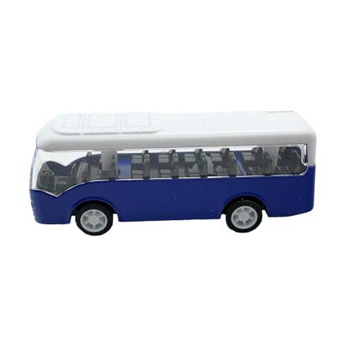 Wcybym Reibungsbus, Pullback-Autospielzeug, Trägheitsfahrzeug-Autobus, Metallbau, 3,54x1.02x1,06 Zoll, mehrfarbige Optionen, ideal für 3-5-Jährige, zu Hause und Reisespaß von Wcybym