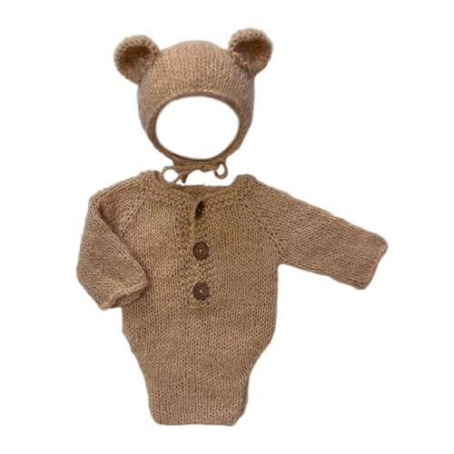 Neugeborene Bärenfotografie Set Baby Strampler Mit Set Baby Tierkostümfotografie Weich Neugeborene Bärenfotografie Set Baby Strampler Mit Set Baby Tierkostümfotografie Weich von Wdbild
