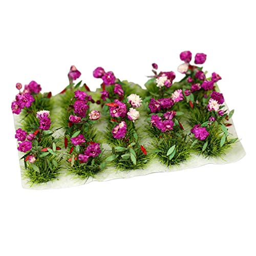 DIY Flower Cluster Modell Eisenbahn Architektur Gras Layout Violett von Wdfnexalai