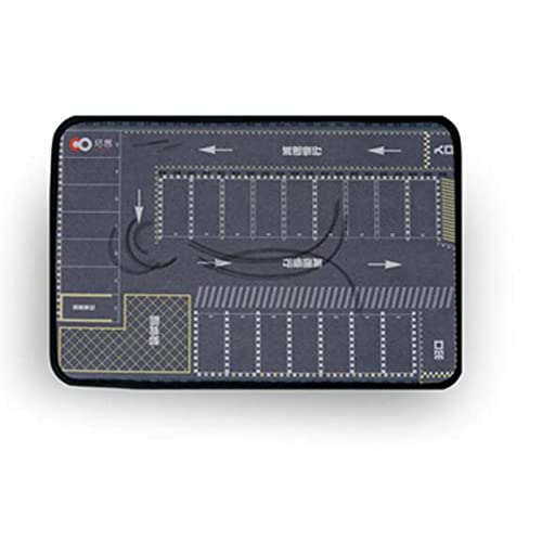 Maßstab 1:64 Parkplatz-Mauspad, Auto-Szenen-Matte für Druckguss-Auto-Modell-Layout, runde Eckmatte von Wdfnexalai