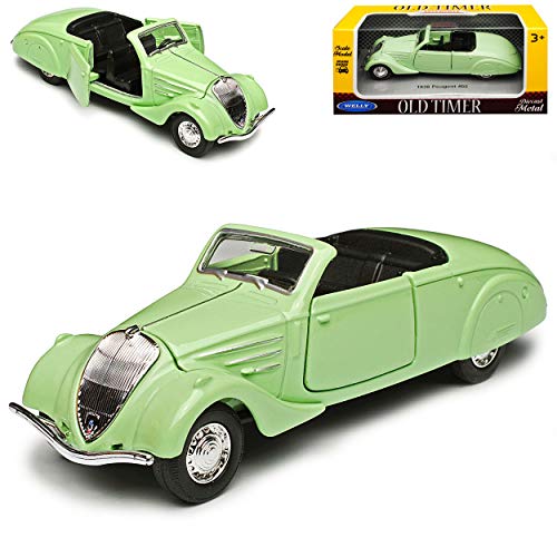 Peugeot 402 Cabrio Grün Offen 1935-1942 ca 1/43 1/36-1/46 Welly Modell Auto von WeIIy