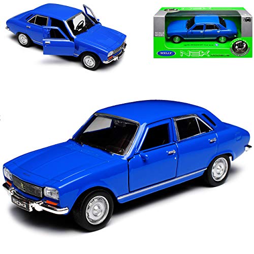 Peugeot 504 Limousine Blau 1968-1983 ca 1/43 1/36-1/46 Welly Modell Auto mit individiuellem Wunschkennzeichen von WeIIy