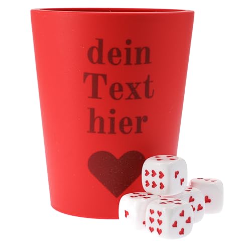 WeLoveDice - DiceCupFlex - Personalisierbarer Würfelbecher - Made In Germany (Rot) von WeLoveDice