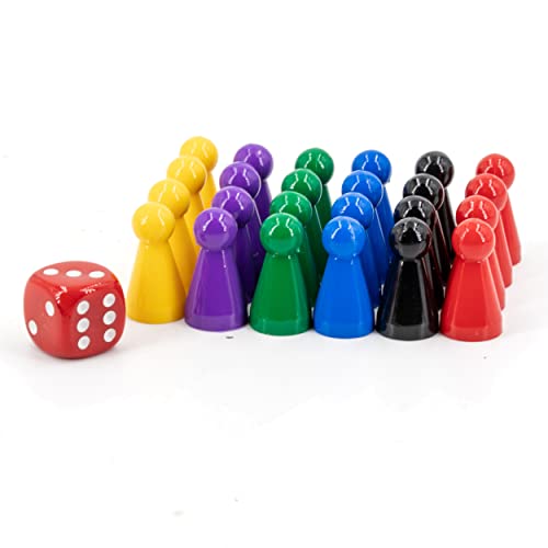 WeLoveDice Spielfiguren - Halmakegel Set/Mühle Steine - Made in Germany (Mehrfarbig) von WeLoveDice