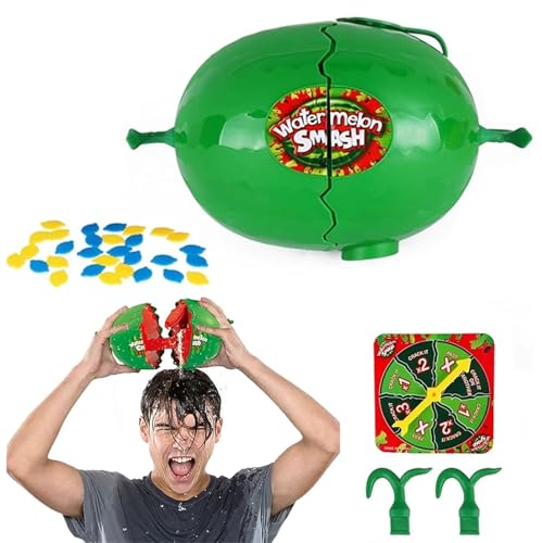 Weairotp Wassermelonen-Smash-Spiel, Brettspiel-Spielzeug, Überraschungswitz, Zaubertrick, Streich-Spielzeug, Trick-Witz für Halloween, Knacken Sie das Wassermelonen-Spielspielzeug Nicht von Weairotp