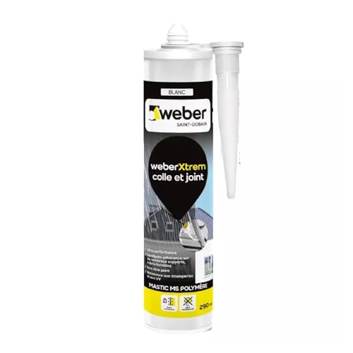 Weber WEBERXTREM Allzweck-Dichtstoff, hohe Leistung, weiß, 290 ml, Kleber & Dichtung von Weber