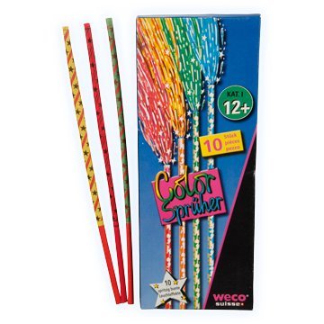 Weco 10 Stück - Color SPRÜHER - KINDERFEUERWERK von WECO