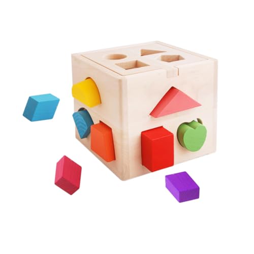 Intelligenzbox Kinder/Baby Lernspielzeug Holzbaustein Kleinkinderspielzeug für Jungen und Mädchen Lernspielzeug Werkzeug zur Koordinierung der Augen und Handbewegungen von Kindern von Wedhapy