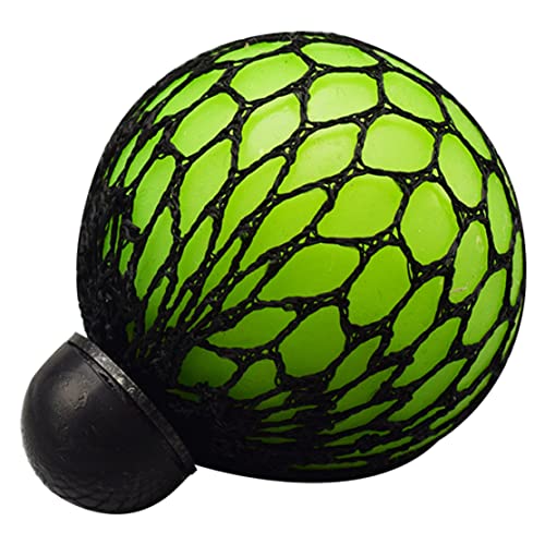 Mesh Ball Fidget Toys, Stressbälle lindern Verspannungen, Fidget Mesh Balls drücken sensorische Traubenbälle Spielzeug für Erwachsene zur Druckentlastung im Büro grün von Wedhapy