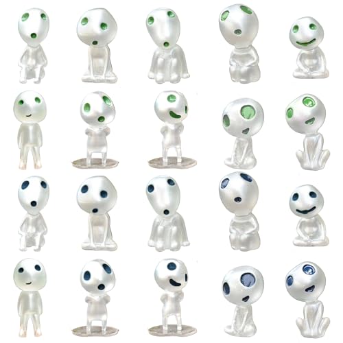 Mini Alien Figuren Mini -Figuren Mini Aliens Alien Party Gefälligkeiten im dunklen Spielzeug 20pcs Alien Figur leuchten im dunklen winzigen Alienspielzeug 10 Stile Harz Alien Figur Alien Party Gefäll von Wedhapy