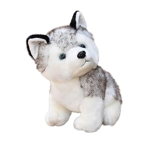 Plüschtier realistischer Husky Hund Plüschtier Welpenspielzeug Weihnachts Valentinstags Geburtstagsgeschenk 20,3 cm realistisches Husky Spielzeug von Wedhapy