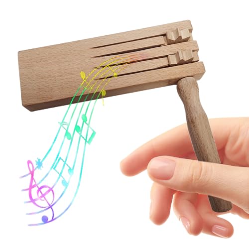 Ratsche-Lärmmacher, traditionelle Holzklacker, Eltern-Kind-Bonding-Musikinstrumente für Spiele für Spiele, Partys, Sport Ratsche-Lärmmacher, traditionelle Holzklacker, Eltern-Kind-Bonding-Musikinstrumente für Spiele für Spiele, Partys, Sport von Wedhapy