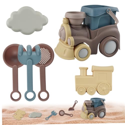 Wedhapy 1 Set Strandspielzeug langlebiges Sandkastenspielzeug aus Kunststoff für 1–3 Jahre mit verschiedenen Sets Strandspielzeug für Kinder im Alter von 4–8 Jahren tragbares Strandspielzeug von Wedhapy