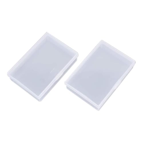 Wedhapy 2pcs Kartenbox Transparent Kartenkartenlagerorganisator für Gaming Card Card Box Card Container Löschen Sie Plastikkartenkartenspeicherbox von Wedhapy