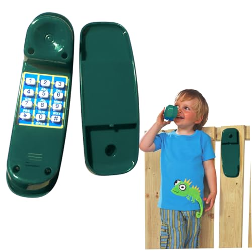 Wedhapy Kindertelefon, 8, 5 -Zoll -Simulationsspielzeugtelefon mit Basis- und digitalen Tasten, sicheres reibungsloses und pädagogisches Spielhauszubehör für interaktives Lernen im Alter von 3+, grün Wedhapy Kindertelefon, 8, 5 -Zoll -Simulationsspielzeugtelefon mit Basis- und digitalen Tasten, sicheres reibungsloses und pädagogisches Spielhauszubehör für interaktives Lernen im Alter von 3+, grün von Wedhapy