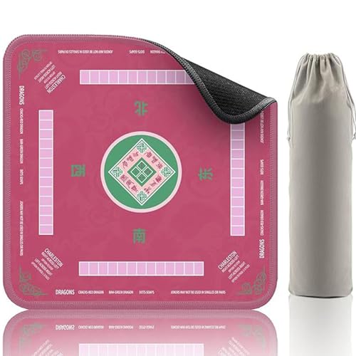 Wedhapy Mahjong-Matte mit Spielregeln, 80 x 80 cm, rutschfeste und geräuschreduzierende Spielmatte für Mahjong, Poker und Brettspiele, Stil 2 Wedhapy Mahjong-Matte mit Spielregeln, 80 x 80 cm, rutschfeste und geräuschreduzierende Spielmatte für Mahjong, Poker und Brettspiele, Stil 2 von Wedhapy