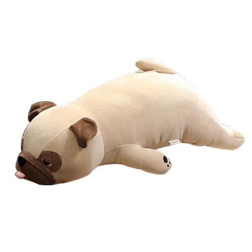 Wedhapy Mops Plüsch Daunen Baumwolle Mops Happi Hund Stofftier Puppe Kissen Niedlich Kuscheltier Shar Pei Kuscheltiere Kinder 55cm Mops Kuscheltier von Wedhapy