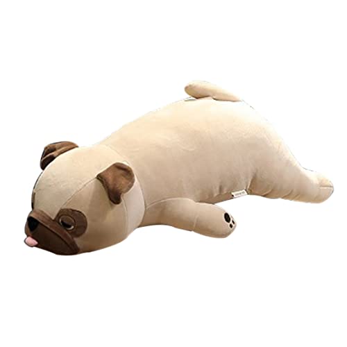 Wedhapy Mops Stofftier Plüschmops Baumwolle Mops Happi-Hund Stofftier Puppenkissen süßes Plüsch-Shar-Pei-Stofftier Kinder 55 cm von Wedhapy