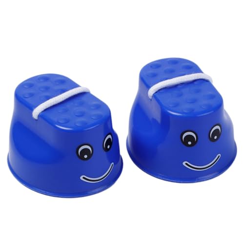 Wedhapy Springstelzen für Kinder Gehstelzen aus Kunststoff Springstelzen für Kinder Gleichgewichtstraining Spielzeug Plattform Topfstelzen 2 Stück Blau von Wedhapy